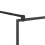 Accessible shower screen ESG transparent black glass 115x195cm by vidaXL, Shower walls and screens - Ref: Foro24-150755, Pric...