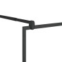 Barrierefreie Duschwand ESG transparentes schwarzes Glas 115x195cm von vidaXL, Duschwände und Duschwände - Ref: Foro24-150755...