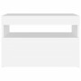 Mueble de TV con luces LED blanco 60x35x40 cm