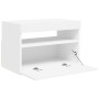 Mueble de TV con luces LED blanco 60x35x40 cm
