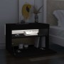 Mueble de TV con luces LED negro 60x35x40 cm