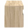Muebles para TV con luces LED 2 uds roble Sonoma 60x35x40 cm