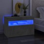 Mueble de TV con luces LED gris hormigón 60x35x40 cm en Muebles TV | Comprar online en Foro24