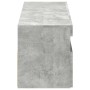 Muebles de TV con luces LED 2 uds gris hormigón 60x35x40 cm