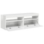 Muebles de TV con luces LED 2 uds blanco brillante 60x35x40 cm en Muebles TV | Comprar online en Foro24