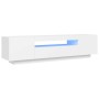 Mueble para TV con luces LED blanco 160x35x40 cm