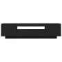 Mueble de TV con luces LED negro 160x35x40 cm