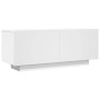 Mueble para TV madera contrachapada blanco 100x35x40 cm