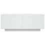 Mueble para TV madera contrachapada blanco 100x35x40 cm