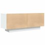 Mueble para TV madera contrachapada blanco 100x35x40 cm