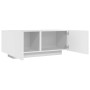 Mueble para TV madera contrachapada blanco 100x35x40 cm