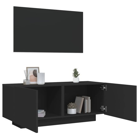 Mueble para TV madera contrachapada negra 100x35x40 cm en Muebles TV | Comprar online en Foro24