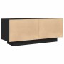 Mueble para TV madera contrachapada negra 100x35x40 cm en Muebles TV | Comprar online en Foro24