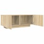 Mueble para TV madera contrachapada color roble 100x35x40 cm
