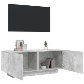 Mueble para TV contrachapada gris hormigón 100x35x40 cm Mueble para TV contrachapada gris hormigón 100x35x40 cm