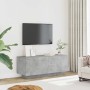 Mueble para TV contrachapada gris hormigón 100x35x40 cm