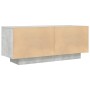 Mueble para TV contrachapada gris hormigón 100x35x40 cm