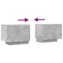 Mueble para TV contrachapada gris hormigón 100x35x40 cm