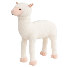 XXL weißes stehendes Plüsch-Alpaka von vidaXL, Stofftiere - Ref: Foro24-91338, Preis: 84,03 €, Rabatt: %