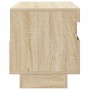 Mueble de TV con luces LED roble Sonoma 80x35x40 cm