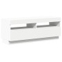 Mueble para TV con luces LED blanco 100x35x40 cm