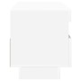 Mueble para TV con luces LED blanco 100x35x40 cm