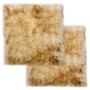 Stuhlkissen 2 Stk. echtes Lammfell braun mix 40x40 cm von vidaXL, Kissen für Stühle und Sofas - Ref: Foro24-283887, Preis: 53...