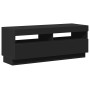 Mueble de TV con luces LED negro 100x35x40 cm en Muebles TV | Comprar online en Foro24