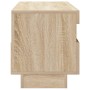 Mueble de TV con luces LED roble Sonoma 100x35x40 cm