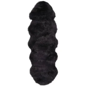 Alfombra de piel de oveja gris oscuro 60x180 cm by vidaXL, Rugs - Ref: Foro24-283883, Price: 103,18 €, Discount: %