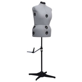 Verstellbare Schneiderpuppe für Damen, grau, Größe L 44-50 von vidaXL, Galanten in der Nacht - Ref: Foro24-288489, Preis: 230...