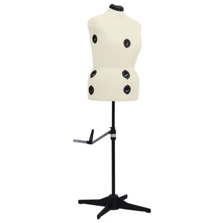 Adjustable tailor mannequin woman cream color size L 44-50 by vidaXL, Gallants at night - Ref: Foro24-288490, Price: 212,54 €...