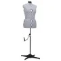 Adjustable tailor mannequin woman gray size M 40-46 by vidaXL, Gallants at night - Ref: Foro24-288486, Price: 213,36 €, Disco...