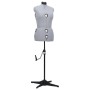 Verstellbare Schneiderpuppe für Damen, grau, Größe M 40-46 von vidaXL, Galanten in der Nacht - Ref: Foro24-288486, Preis: 208...