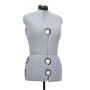 Maniquí de sastre ajustable mujer gris talla M 40-46 de vidaXL, Galanes de noche - Ref: Foro24-288486, Precio: 208,33 €