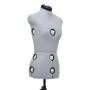 Maniquí de sastre ajustable mujer gris talla S 33-40 de vidaXL, Galanes de noche - Ref: Foro24-288483, Precio: 182,00 €, Desc...