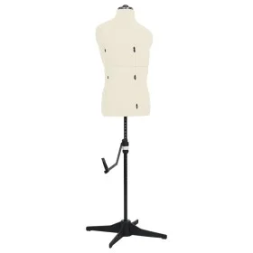 Maniquí de sastre ajustable hombre color crema talla 37-45 de vidaXL, Galanes de noche - Ref: Foro24-288493, Precio: 218,05 €...