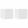 Muebles de pared para TV 2 uds blanco 30,5x30x30 cm en Muebles TV | Comprar online en Foro24