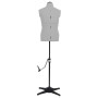 Maniquí de sastre ajustable hombre gris talla 37-45 de vidaXL, Galanes de noche - Ref: Foro24-288492, Precio: 208,23 €