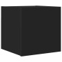 Mueble de salón de pared negro 30,5x30x30 cm