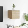 Mueble de salón de pared roble Sonoma 30,5x30x30 cm