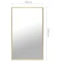 Golden mirror 100x60 cm by vidaXL, Mirrors - Ref: Foro24-322749, Price: 73,22 €, Discount: %
