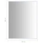 White mirror 80x60 cm by vidaXL, Mirrors - Ref: Foro24-322722, Price: 56,93 €, Discount: %