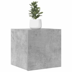 Mueble de salón de pared gris hormigón 30,5x30x30 cm