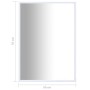 Weißer Spiegel 70x50 cm von vidaXL, Spiegel - Ref: Foro24-322721, Preis: 48,67 €, Rabatt: %