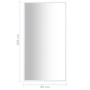 Weißer Spiegel 100x60 cm von vidaXL, Spiegel - Ref: Foro24-322723, Preis: 66,36 €, Rabatt: %