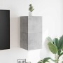Muebles de salón de pared 2 uds gris hormigón 30,5x30x30 cm