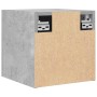 Muebles de salón de pared 2 uds gris hormigón 30,5x30x30 cm