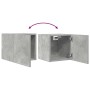 Muebles de salón de pared 2 uds gris hormigón 30,5x30x30 cm