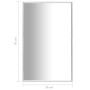 Espejo plateado 70x50 cm by vidaXL, Mirrors - Ref: Foro24-322734, Price: 43,32 €, Discount: %